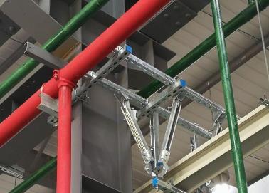 江阳该抗震支架的整体式支吊架结构协调性好
